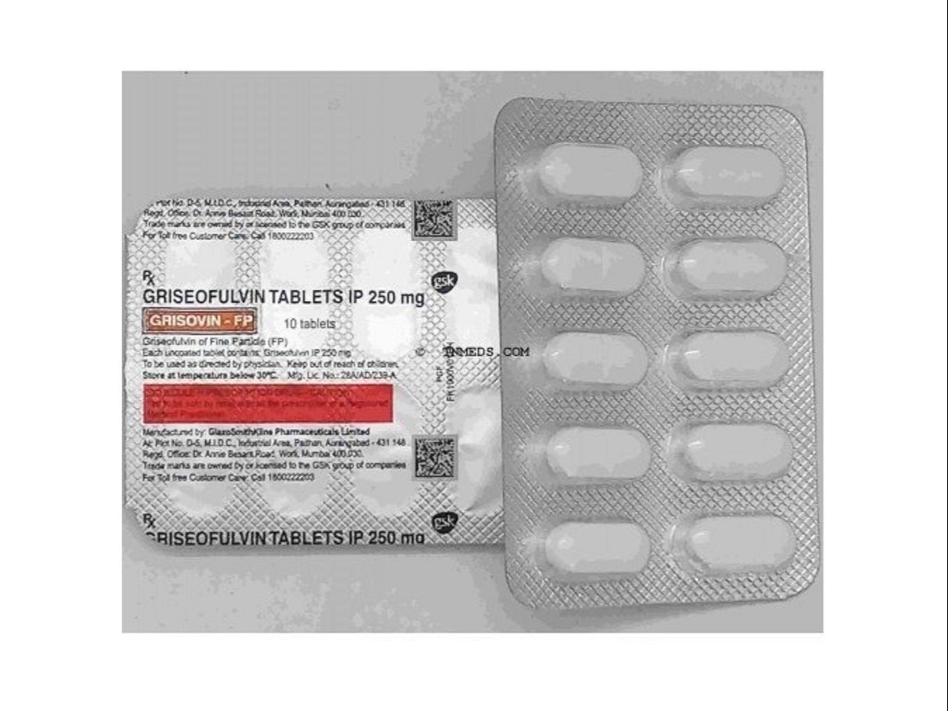 griseofulvin tablets ip 250 mg