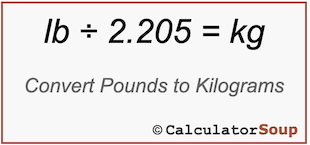 lbs to kg calc