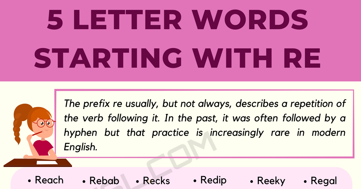 5 letter word starting with a and ending with re