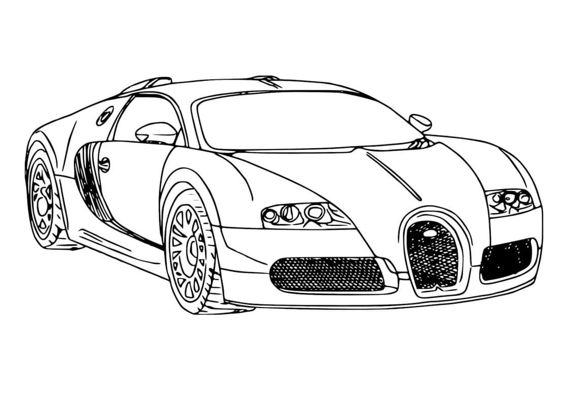 bugatti coloring sheet