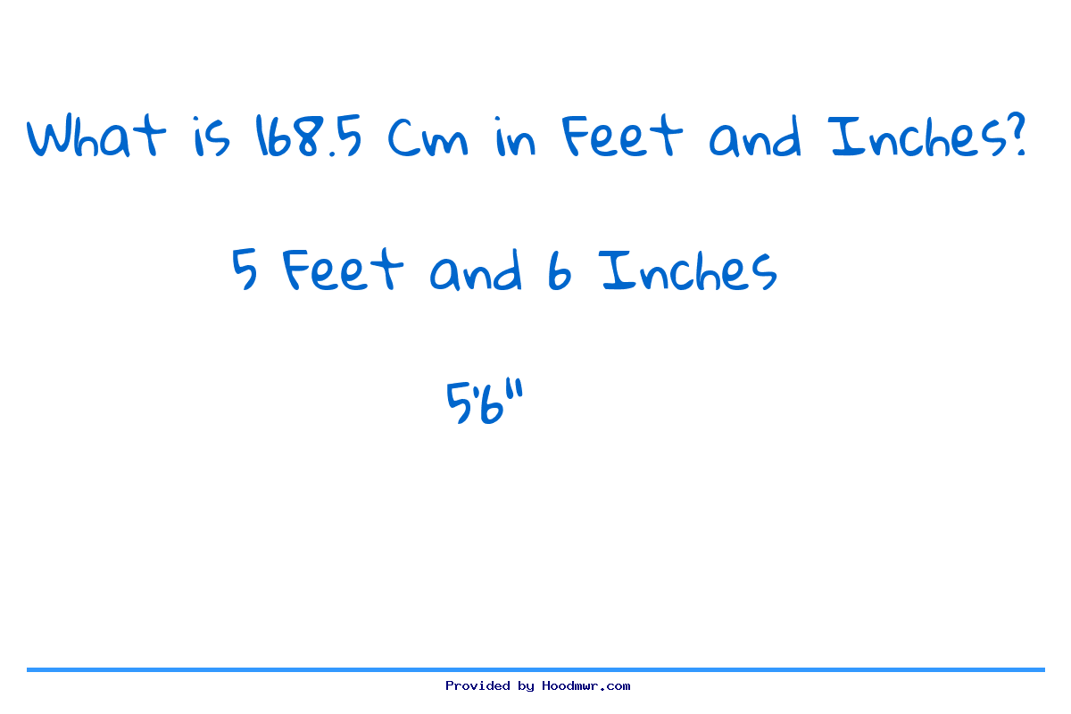 168.5 cm to inches