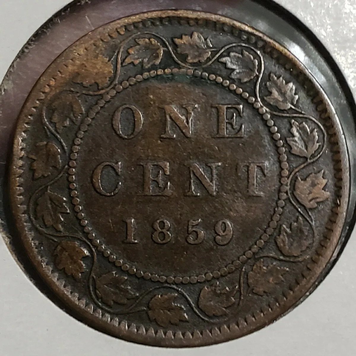 1859 canada 1 cent