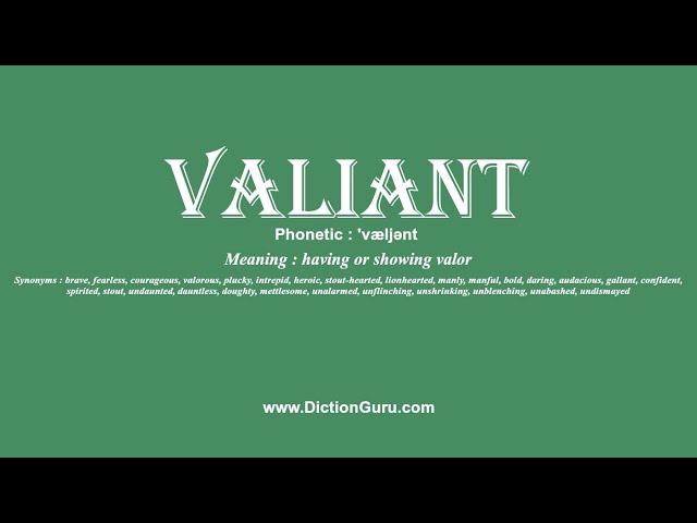 valiant synonyms