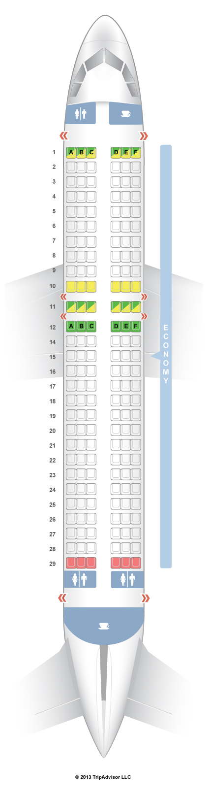 seats on a320