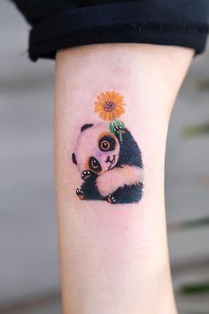 cute panda tattoo