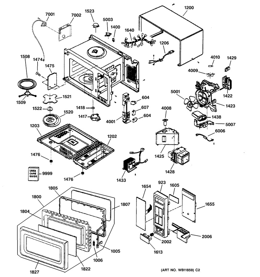 general electric microwave oven parts