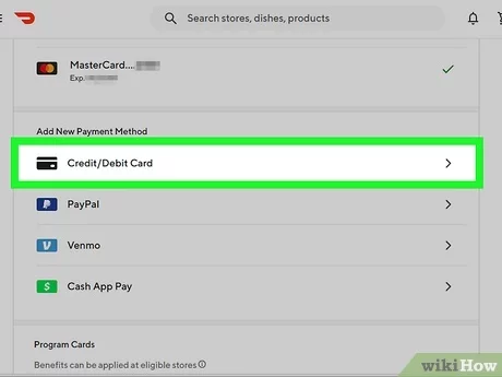 how to remove cards from doordash