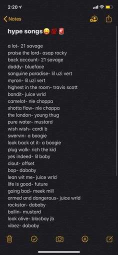 playlist names rap