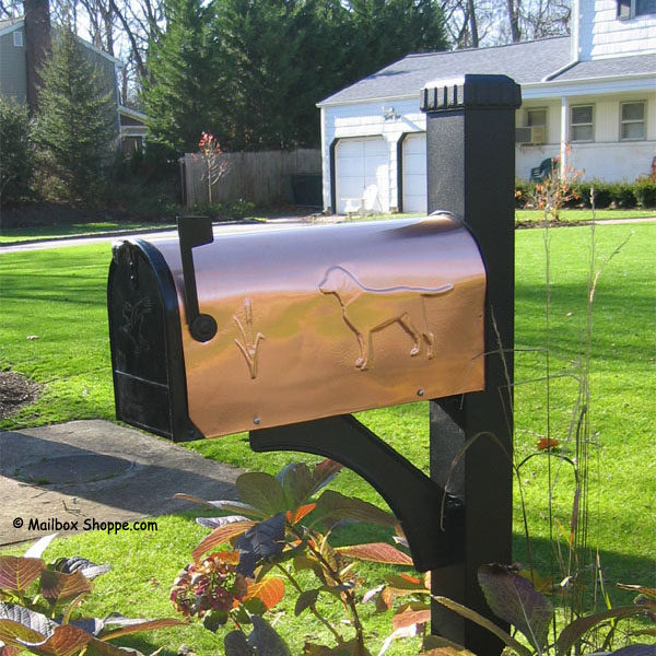 copper mailbox