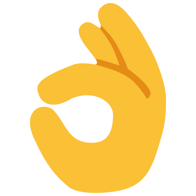 ok hand emoji