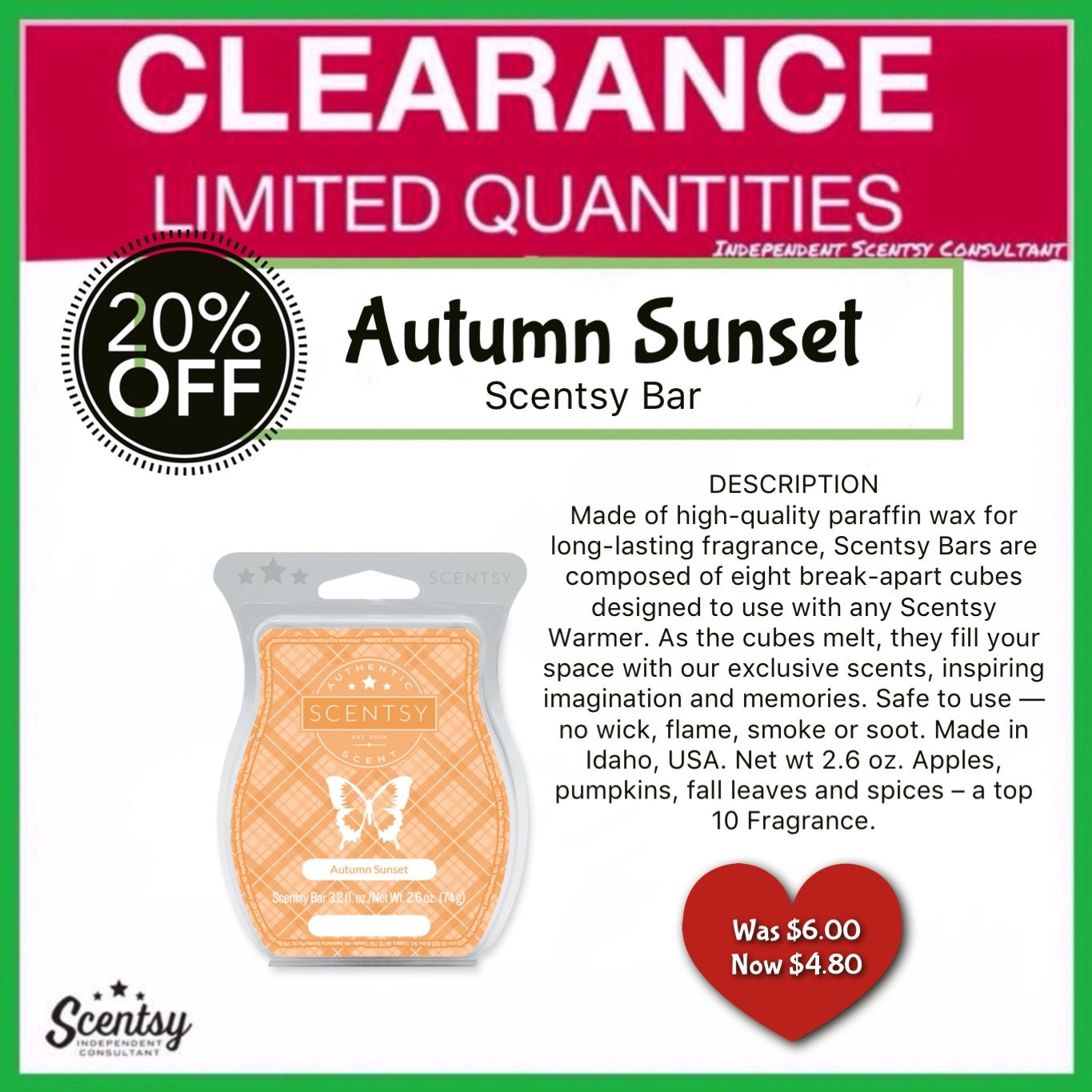 autumn sunset scentsy