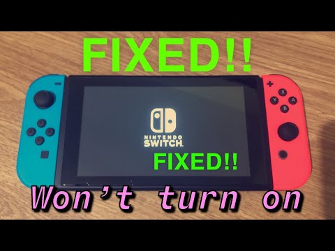 nintendo switch wont turn on