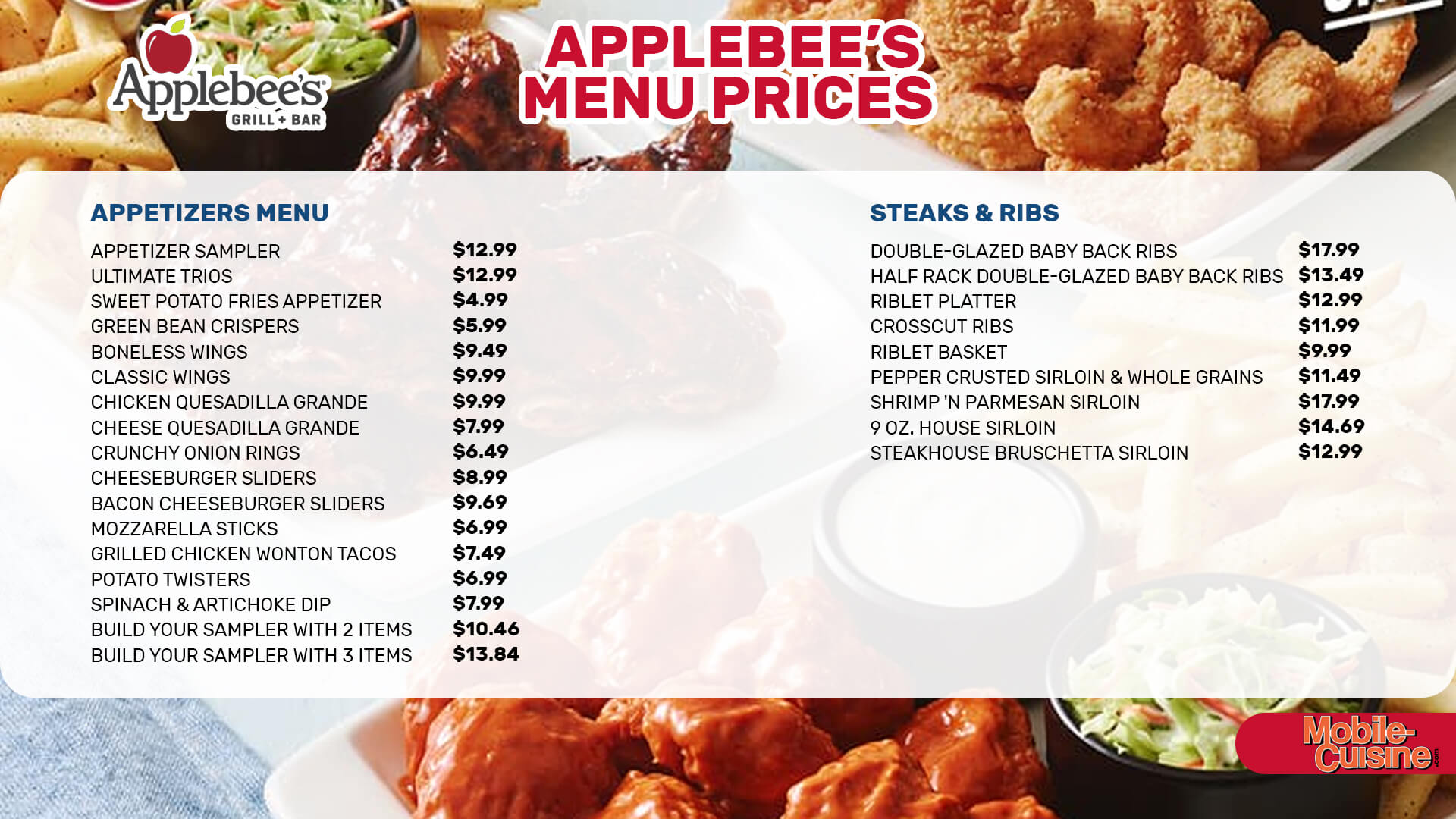 applebees wednesday specials