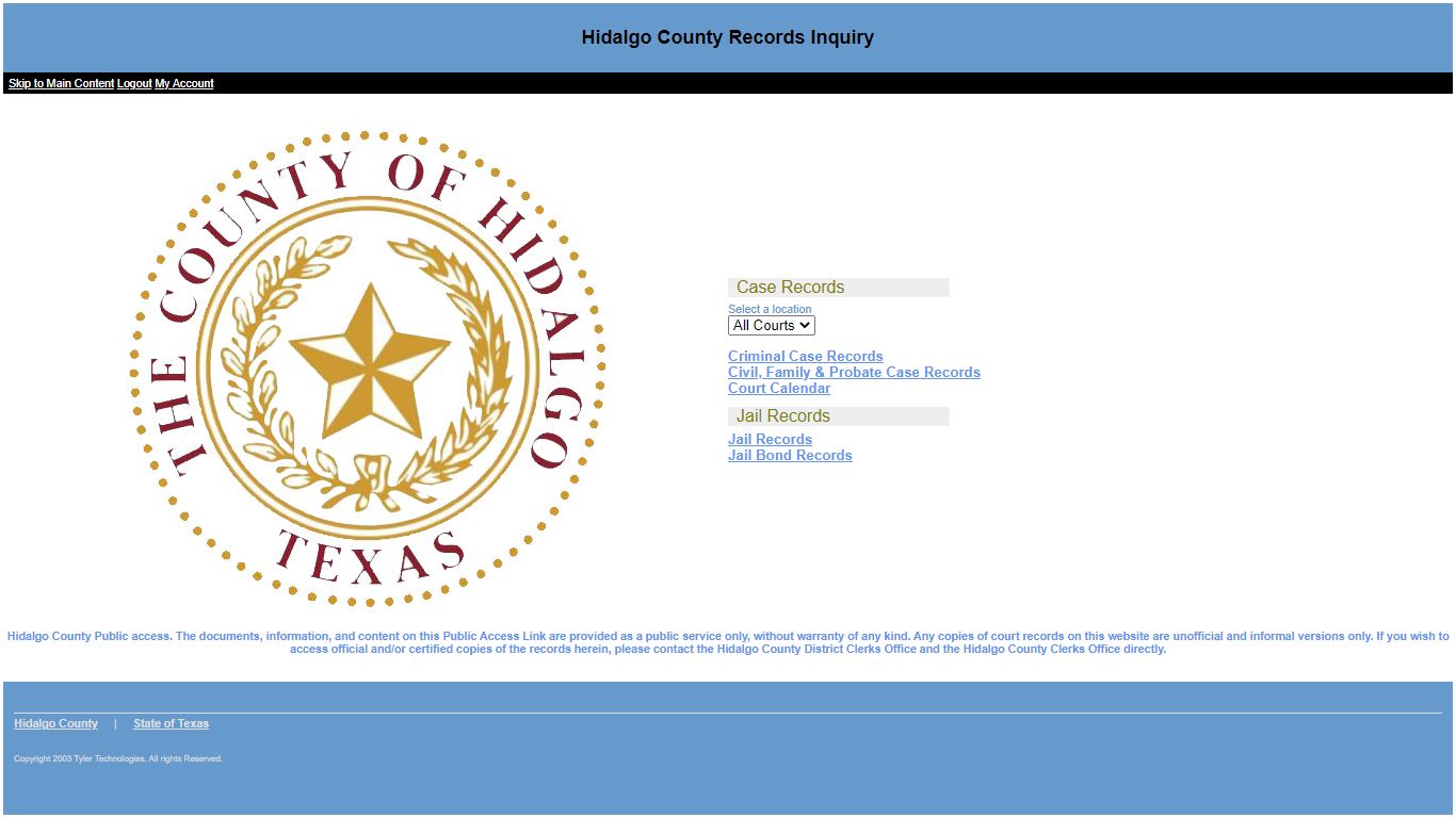 hidalgo county case search