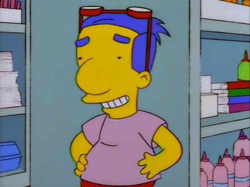 milhouse without glasses