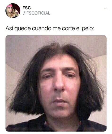 pelo corto meme