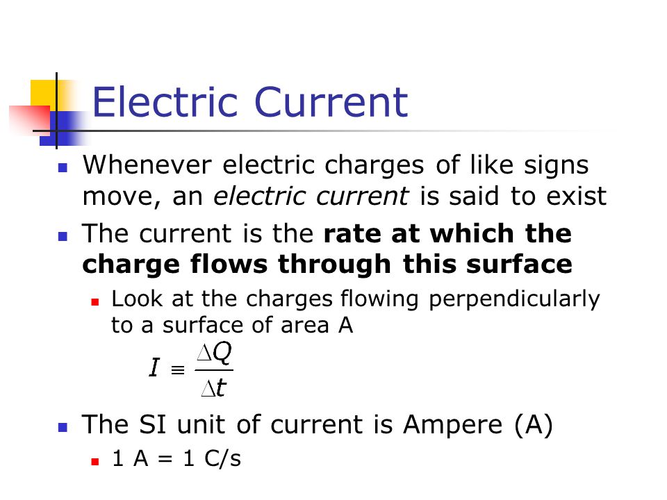 the si unit of current is