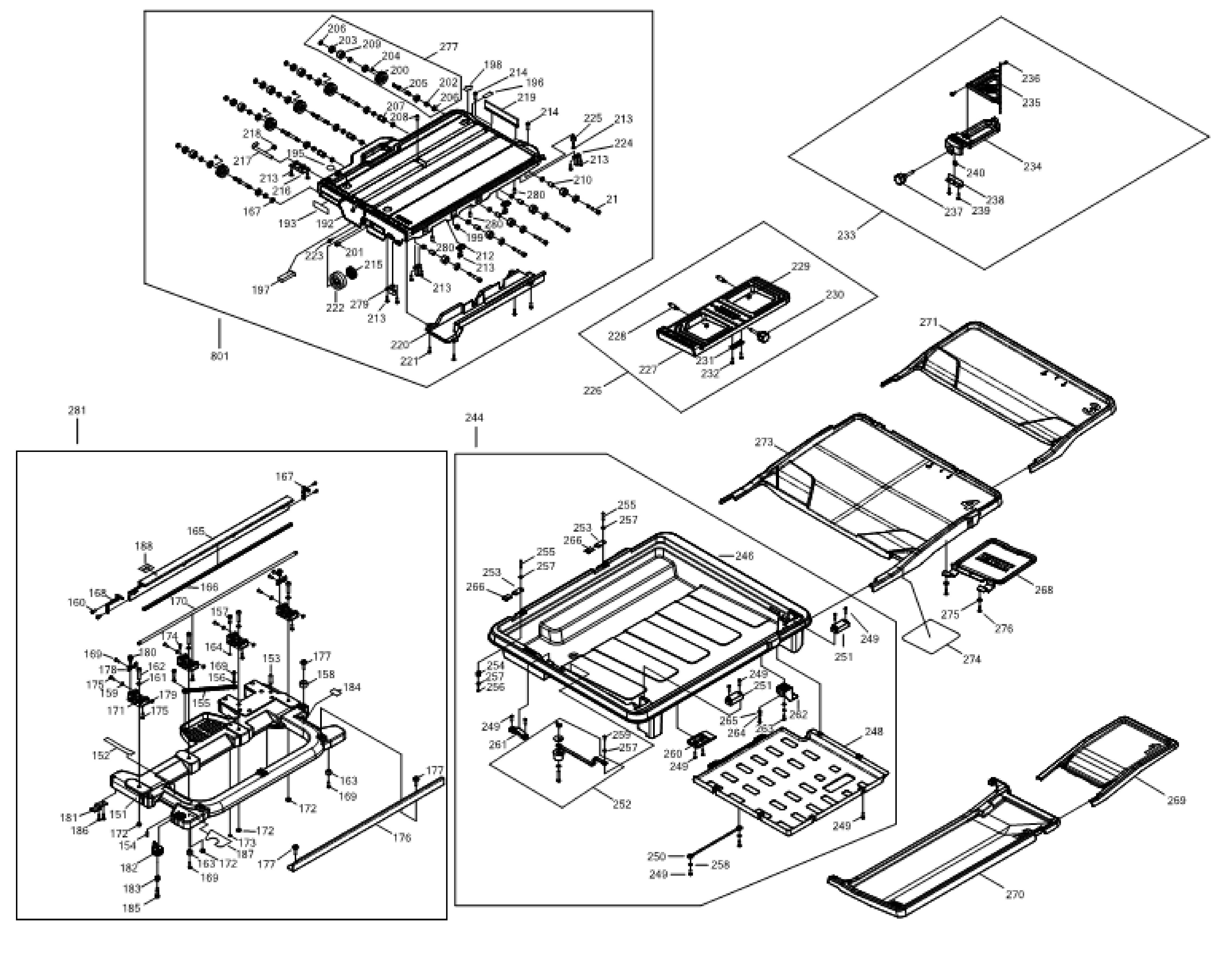 chicago electric tile saw parts