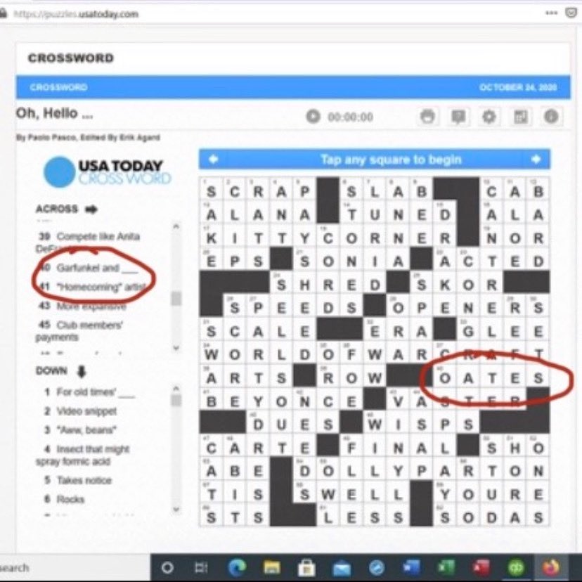 take notice crossword clue