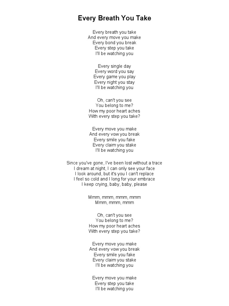 every step i take i take in you lyrics