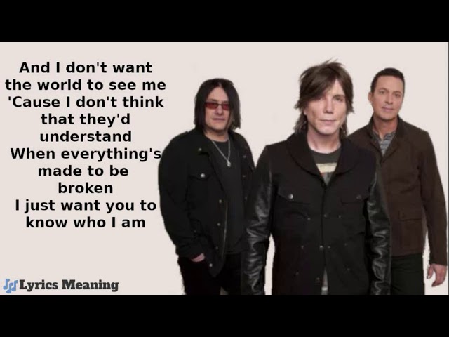 iris goo goo dolls lyrics meaning