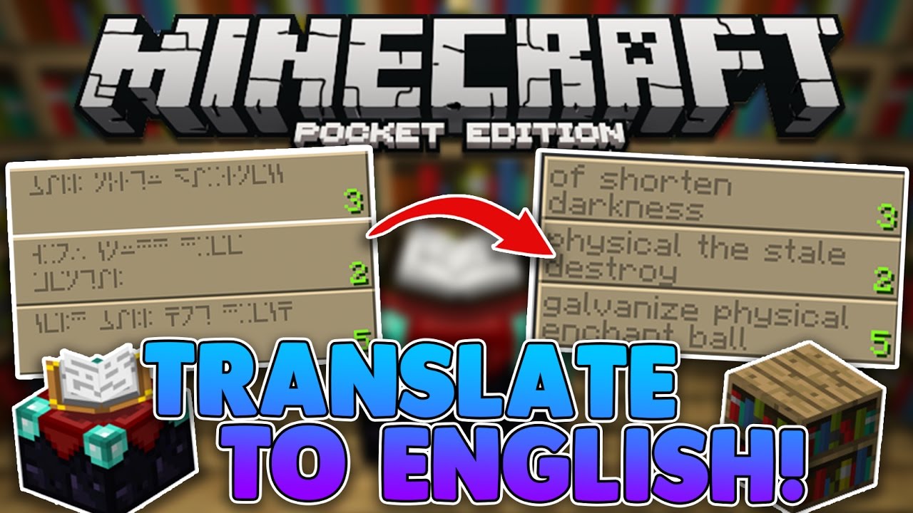 minecraft language enchantment table