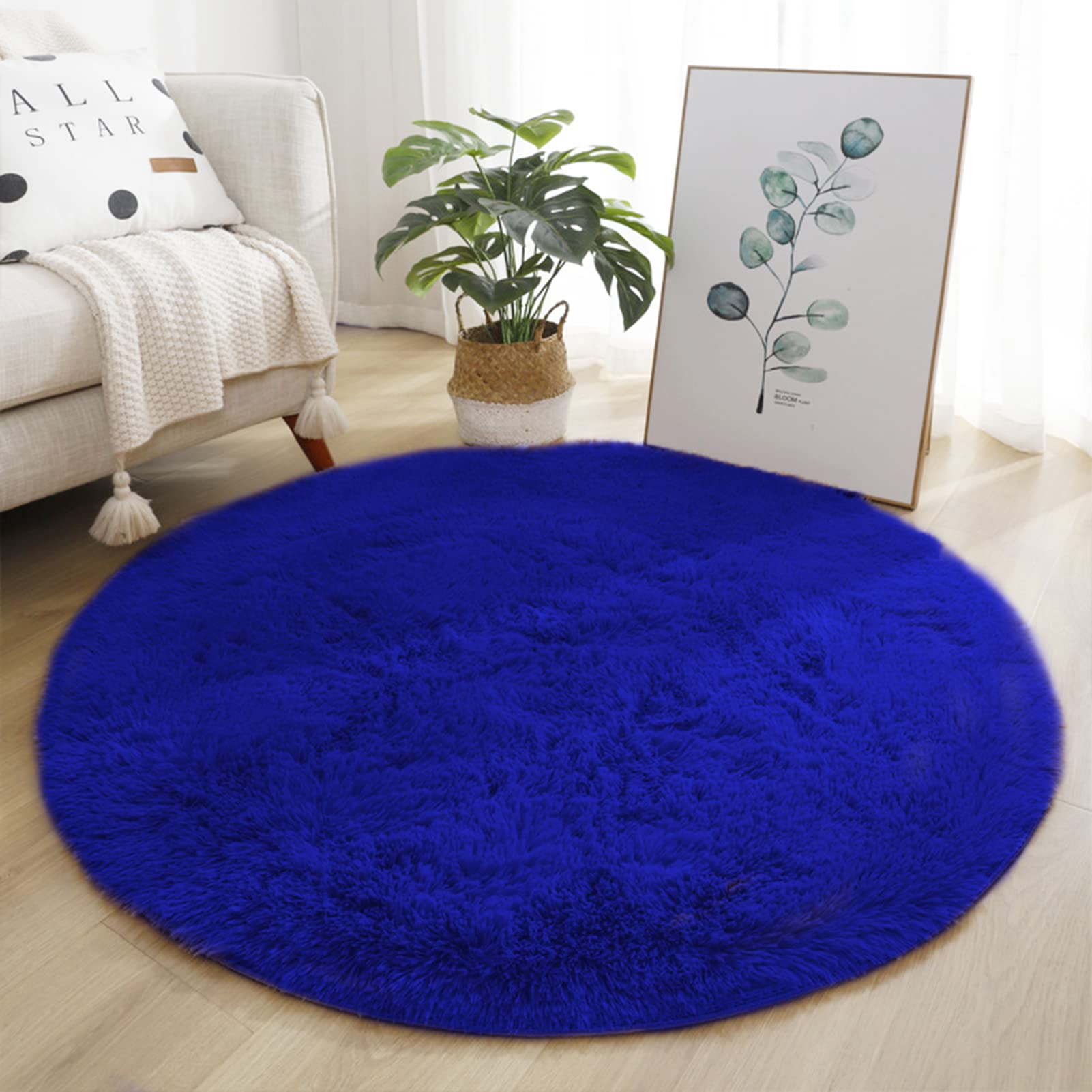 blue rug circle