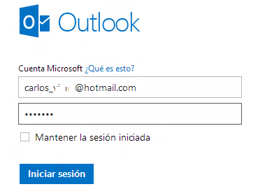 iniciar sesion outlook