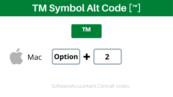 trademark sign alt code