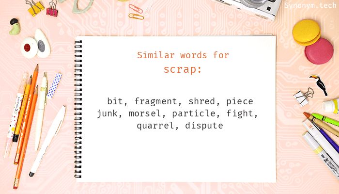 scrap synonyms in english