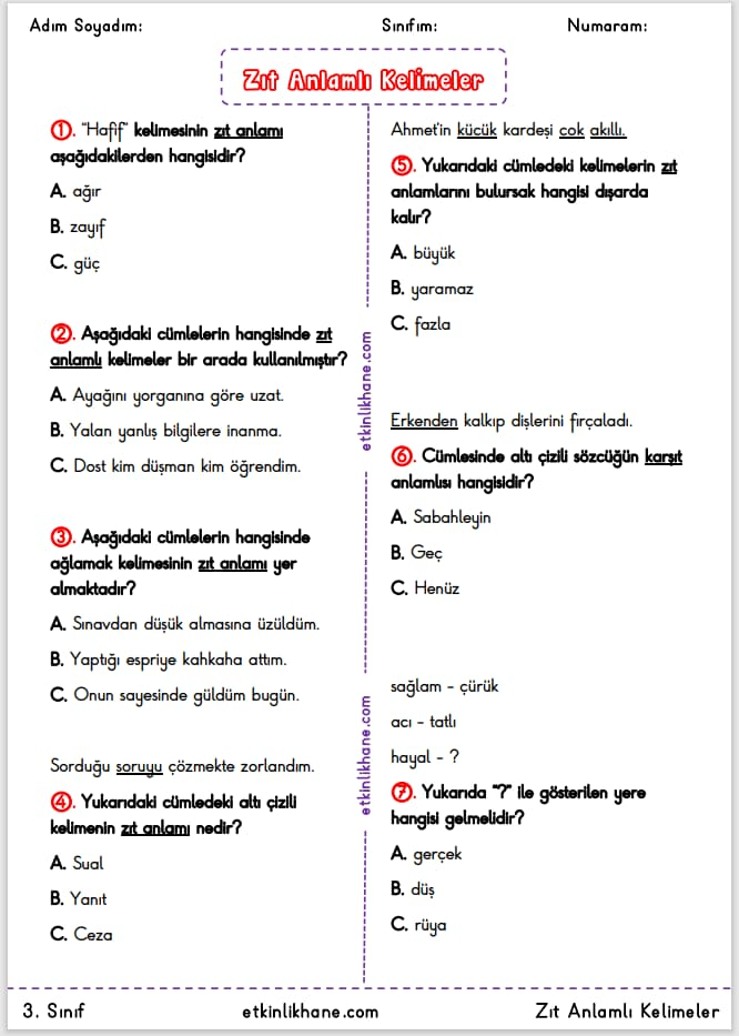 çarpma zıt anlamı