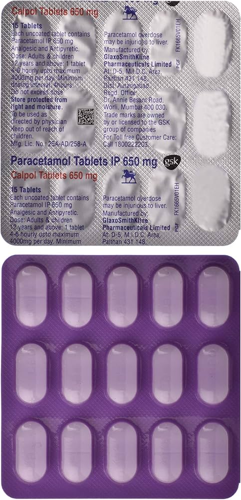 gsk paracetamol 650