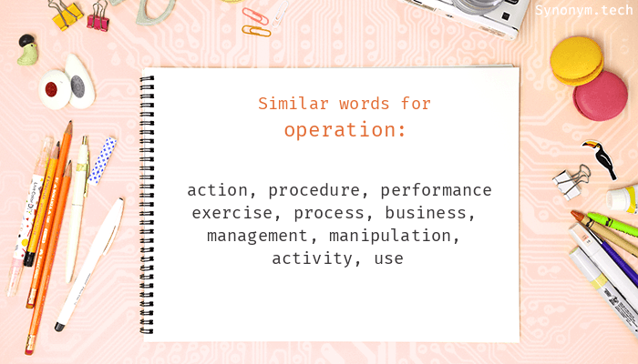 another word for operation