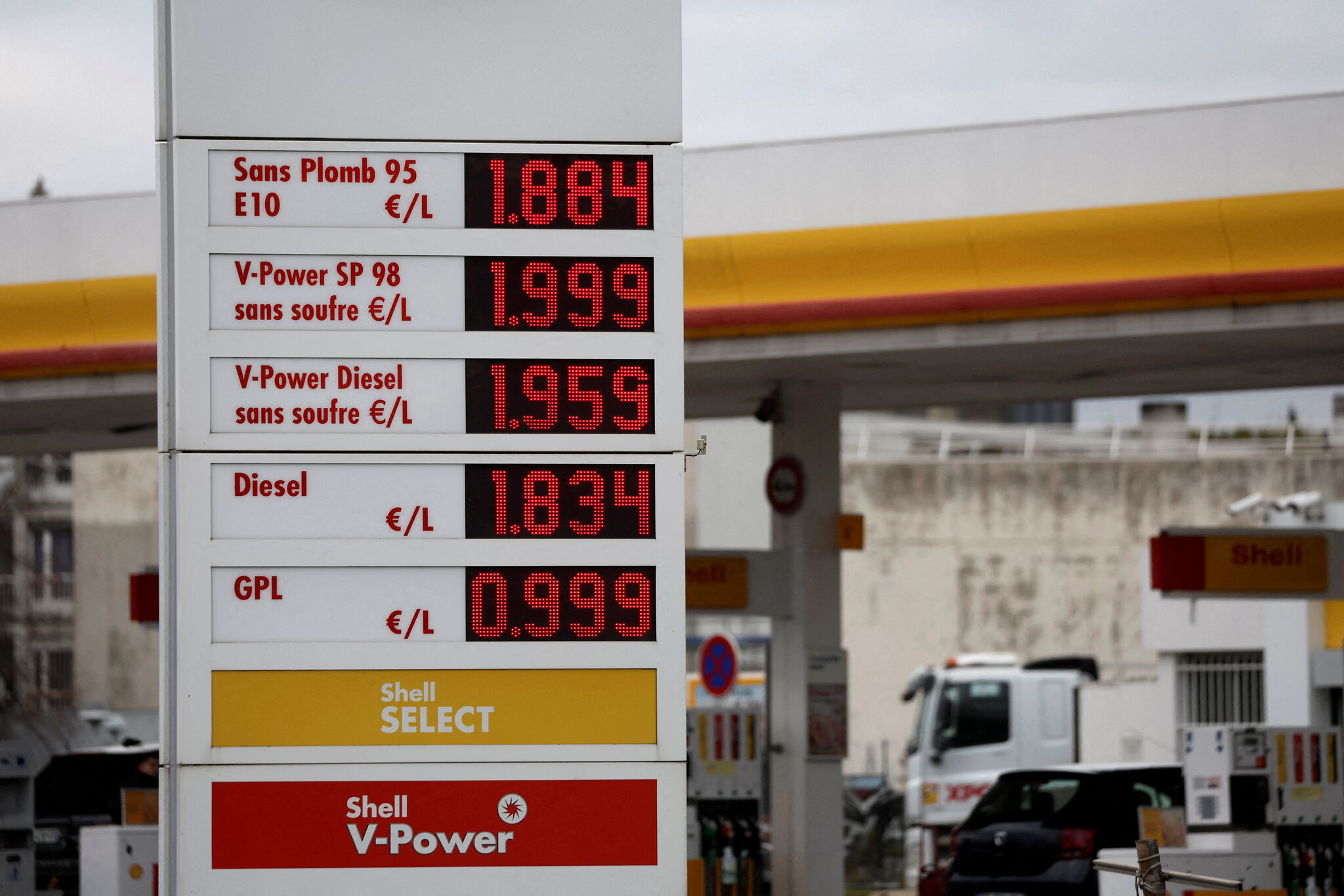 price shell gas