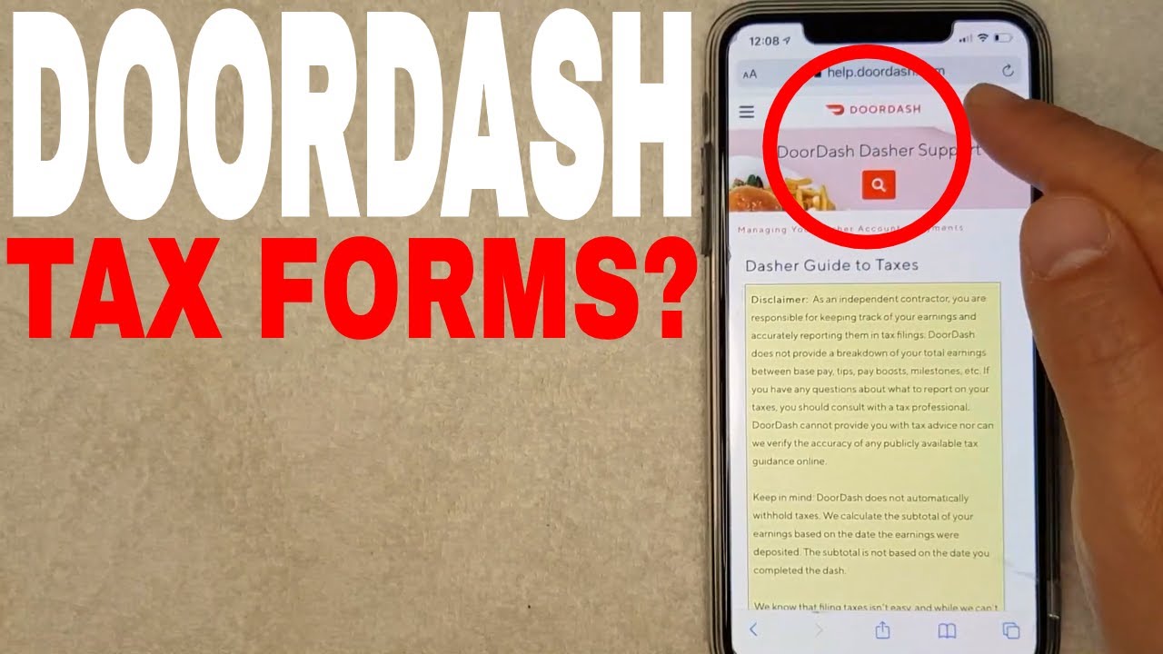 how to get 1099 for doordash