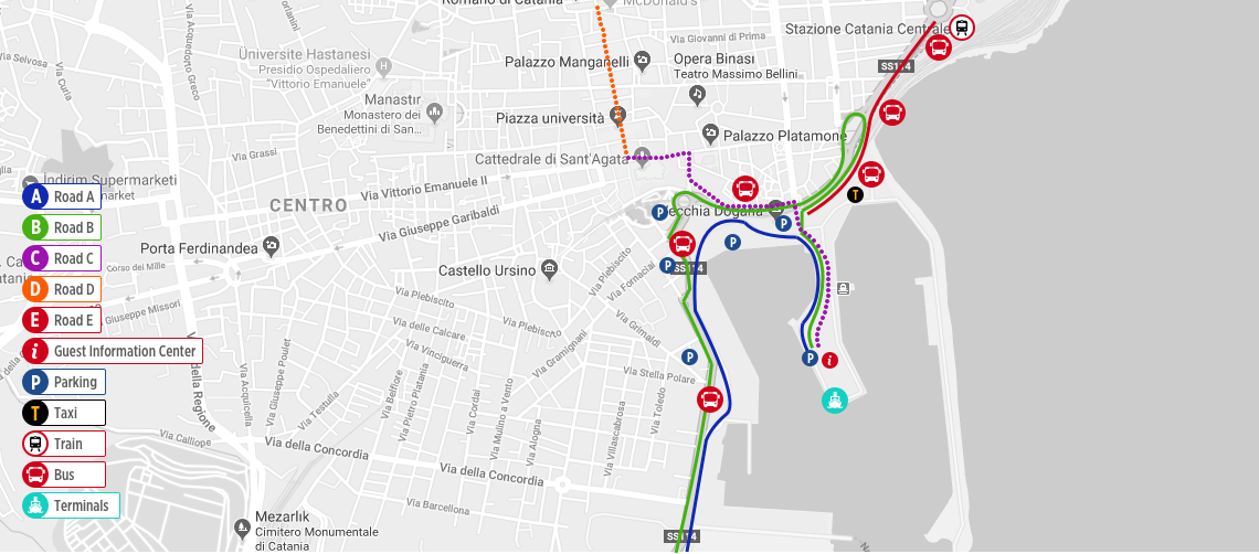 catania airport to catania centrale