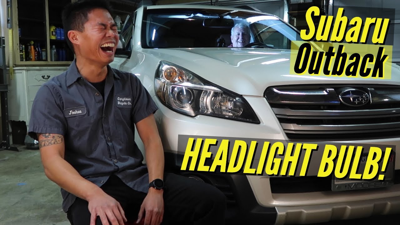 how to change a headlight on a subaru outback