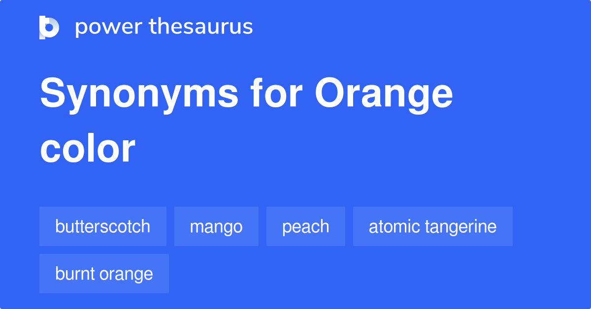 synonyms of orange