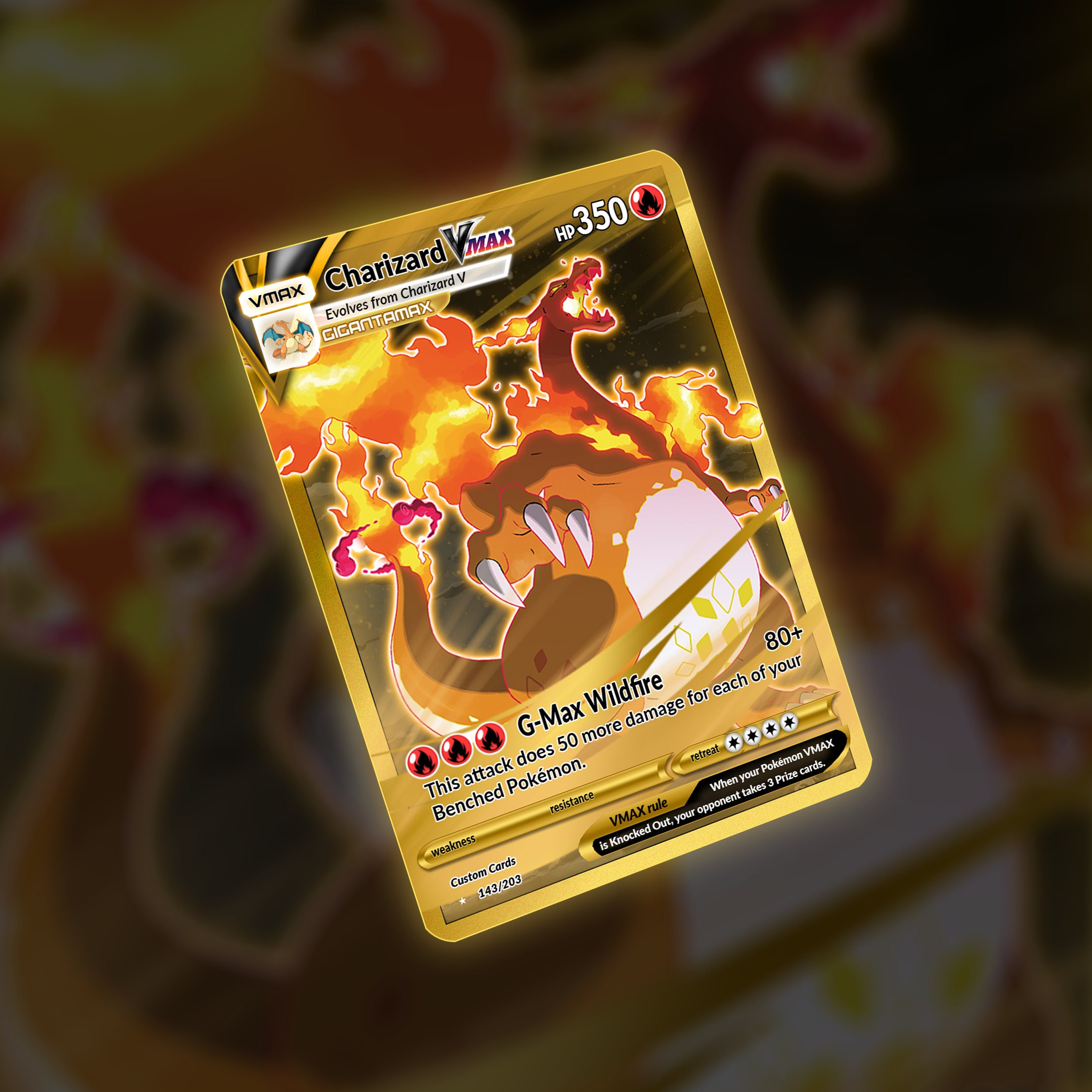 charizard vmax gold