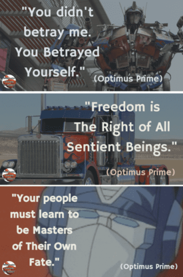 quotes by optimus prime