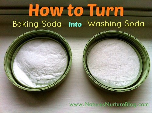 how is washing soda obtained from baking soda