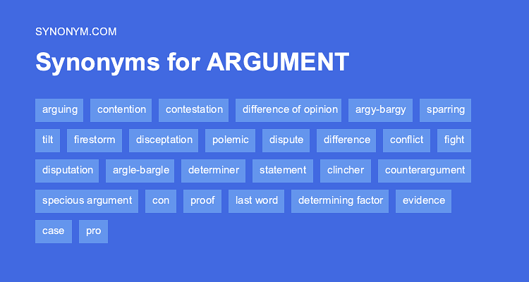 argue against synonym