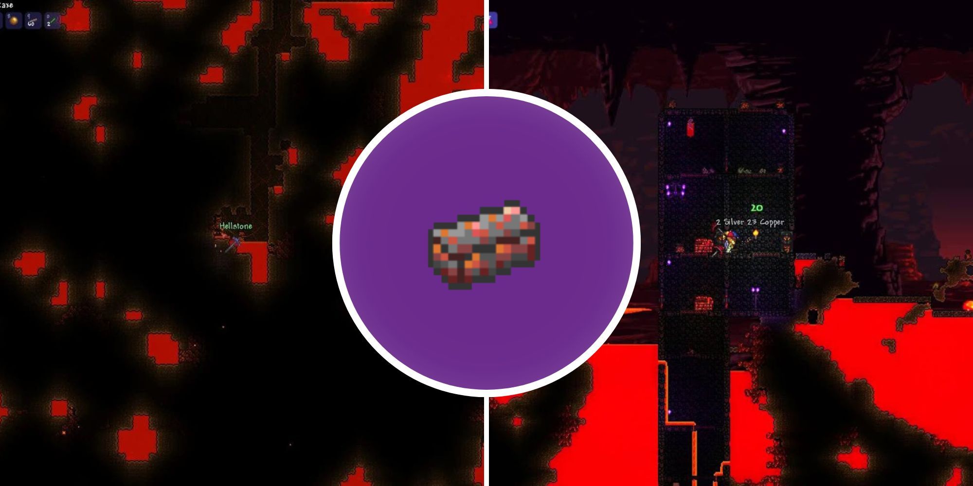 hellstone bar recipe terraria