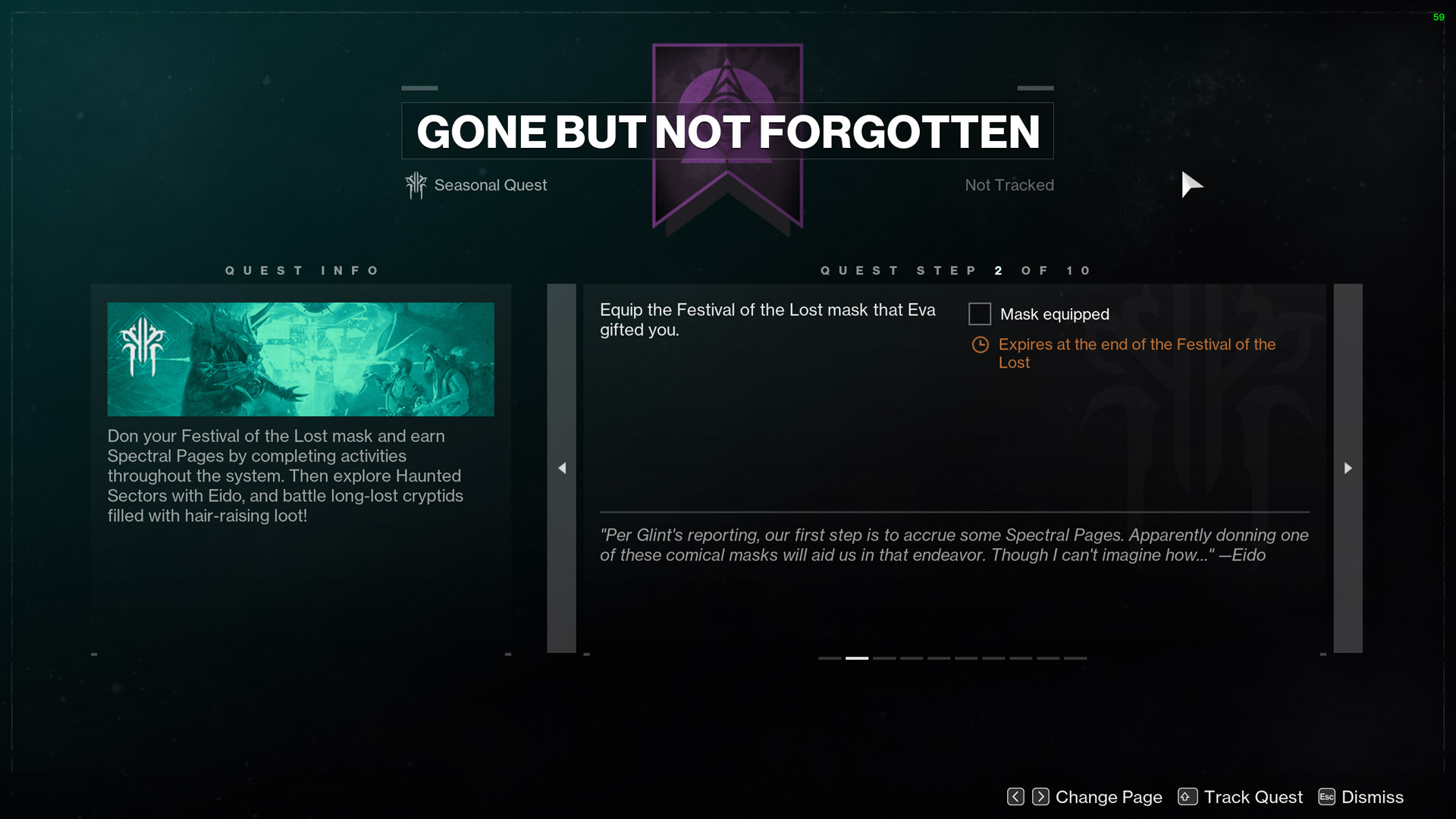 not forgotten destiny 2 quest