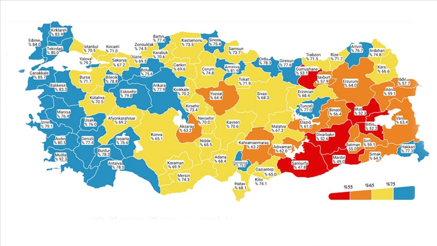 türkiye haritası corona