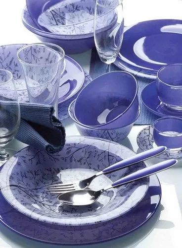 glass dinner set