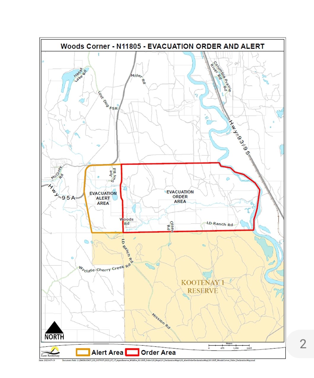 st marys river fire map