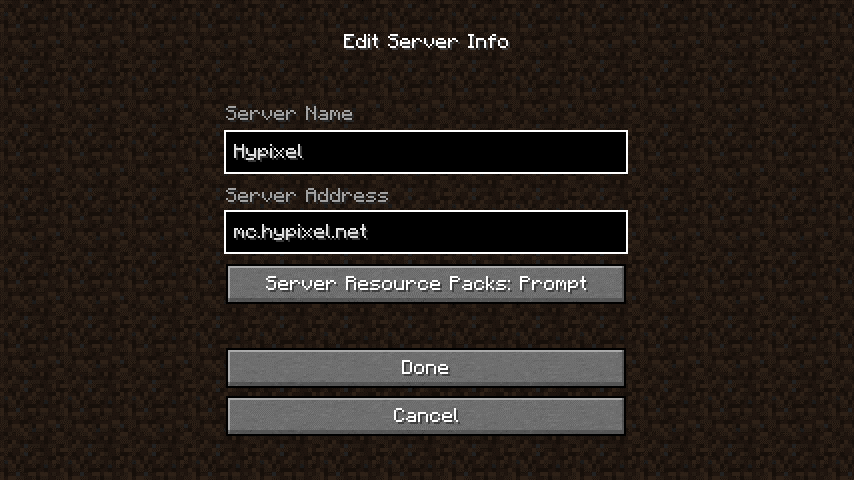 hypixel server