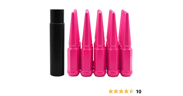 pink spike lug nuts