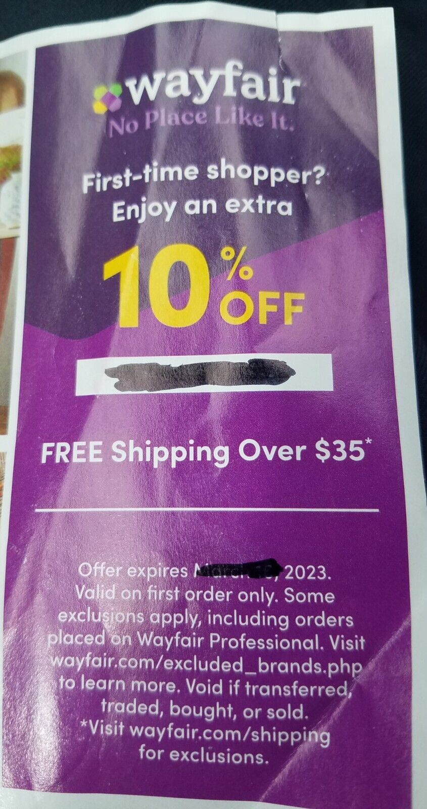 wayfair promo discount